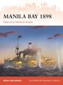 "MANILA BAY 1898: Dawn of an American Empire" zeigt Kriegsschiffe bei Sonnenuntergang, Schüsse und Wasserspritzer.