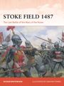 "STOKE FIELD 1487", "The Last Battle of the Wars of the Roses". Illustration: Ritter in Rüstungen kämpfen mit Waffen.