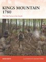 "KINGS MOUNTAIN 1780, The Tide Turns in the South". Soldaten in einem Wald, bereit zum Kampf. Illustration von Graham Turner.
