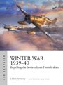 WINTER WAR 1939–40, Flugzeuge im Luftkampf über verschneiter Landschaft, Explosion am Himmel.