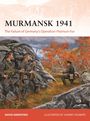 "Murmansk 1941: The Failure of Germany’s Operation Platinum Fox." Zwei Soldaten knien hinter Felsen, Herbstlandschaft.