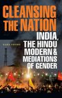 „CLEANSING THE NATION: INDIA, THE HINDU MODERN & MEDIATIONS OF GENDER“. Menschenmenge mit Fahnen vor einem Gebäude.