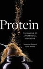 „Protein: The Making of a Nutritional Superstar“, Samantha King und Gavin Weedon. Pulver fällt aus einem Messlöffel.