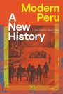 "Modern Peru: A New History" von Paulo Drinot & Alberto Vergara, rote und gelbe Illustration mit Soldaten.