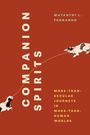"Companion Spirits" und "More-than-Secular Journeys in More-than-Human Worlds" auf rotem Hintergrund; zwei Tiere verbunden.