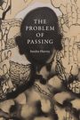 "The Problem of Passing, Sandra Harvey." Eine Illustration zeigt eine silhouettierte Figur, umgeben von Händen und abstrakten Mustern.
