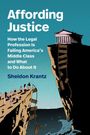 "Affording Justice: How the Legal Profession Is Failing America's Middle Class and What to Do About It" von Sheldon Krantz. Illustration einer Klippe mit Menschen.
