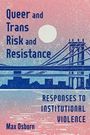 „Queer and Trans Risk and Resistance: Responses to Institutional Violence“. Illustration einer Brücke bei Sonnenaufgang.