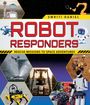 "Robot Responders: Rescue Missions to Space Adventures" von Smriti Daniel. Verschiedene Roboter in Aktion.