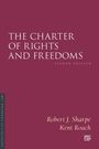 Text: "The Charter of Rights and Freedoms. Eighth Edition. Robert J. Sharpe, Kent Roach." Roter Hintergrund.
