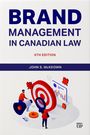 "Brand Management in Canadian Law, 6th Edition, John S. McKeown." Illustration: Leute mit Laptop, Zielscheibe, Grafiken.