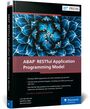 Buchcover: "ABAP RESTful Application Programming Model". Autoren: Lutz Baumbusch, Matthias Jäger, Michael Lensch. Blauer Hintergrund mit geometrischem Muster. Logo: SAP PRESS.