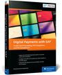 "Digital Payments with SAP®" und Details zum Inhalt. Bunte Kreditkartenmotive oben, Logo von "Rheinwerk Publishing".
