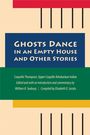 "Ghosts Dance in an Empty House and Other Stories" von Coquelle Thompson. Reduzierte, abstrakte Gestaltung mit farbigen Blöcken.