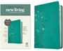 : NLT Thinline Center-Column Reference Bible, Filament-Enabled Edition (Red Letter, Leatherlike, Peony Rich Teal), Buch