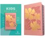 : NLT Kids Bible, Thinline Reference Edition (Leatherlike, Tropical Flowers Dusty Pink, Indexed, Red Letter), Buch