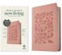 : NLT Premium Value Thinline Bible, Filament-Enabled Edition (Leatherlike, Dusty Pink Vines), Buch