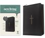 New Living Translation: NLT Compact Giant Print Zipper Bible, Filament Enabled (Leatherlike, Black Cross, Red Letter), Buch