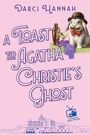 „A Toast to Agatha Christie's Ghost.“ Illustration: Ein Hase mit Hut, Cocktail und Shaker. Zeichnung eines Gebäudes.