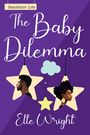 „Batchelor Life. The Baby Dilemma. Elle Wright.“ Zwei Profilillustrationen in Sternen, verbunden durch Wolke.