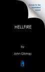 Text: "Cover to be revealed soon!", "HELLFIRE by John Gilstrap". Unten ist ein Logo mit einem stilisierten Buch und einem "k".