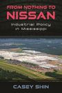 "FROM NOTHING TO NISSAN: Industrial Policy in Mississippi", darunter ein großes Automobilwerk in grüner Landschaft.