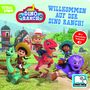 : Dino Ranch - Willkommen auf der Dino Ranch! - Pappbilderbuch mit 6 integrierten Sounds - Soundbuch für Kinder ab 18 Monaten, Buch