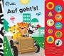 : Baby Einstein - Auf geht's! - Interaktives Pappbilderbuch mit 10 lustigen Geräuschen für Kinder ab 18 Monaten, Buch