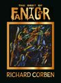 "The Best of Fantagor", "Richard Corben". Illustration eines kämpfenden Mannes gegen gepanzerte Soldaten mit Schwertern.
