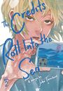 "The Credits Roll Into the Sea, Vol. 2, A manga by John Tarachine." Blonde Person hält ein Smartphone, Illustration.