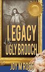 „Legacy of the Ugly Brooch,“ JOY M ROSS. Ein Gemälde mit einem Engel, goldener Rahmen, glänzende Sonne, flauschige Katze.