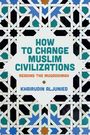 Text: "HOW TO CHANGE MUSLIM CIVILIZATIONS | READING THE MUQADDIMAH | KHAIRUDIN ALJUNIED". Hintergrund: islamisches Mosaikmuster.