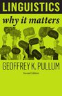 Buchtitel: "LINGUISTICS why it matters" von Geoffrey K. Pullum, Second Edition. Hände halten Sprechblasen mit "Hallo" in verschiedenen Sprachen.