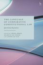 "The Language of Comparative Constitutional Law: Questioning Hegemonies." Pastellfarbene, geschwungene Linien im Hintergrund.