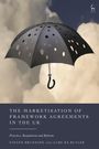 Titel: "The Marketisation of Framework Agreements in the UK". Ein schwarzer Regenschirm schwebt vor wolkigem Hintergrund.