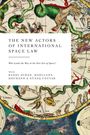 "The New Actors of International Space Law", darunter "Who Leads the Way in the New Era of Space?" Illustrationen von Sternbildern.