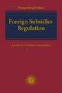 Titel: "Foreign Subsidies Regulation" von Bungenberg/Soltész. Rotes Cover mit dunkelblauem Feld und gelber Schrift. Logo unten.