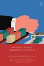 „Global Value Chains & The Law“: Illustration mit containers und großer Hand.