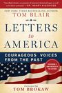 Text: "Letters to America: Courageous Voices from the Past." US-Flagge im Hintergrund.