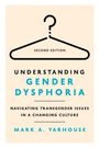 Buchtitel: Understanding Gender Dysphoria. Autor: Mark A. Yarhouse. Illustration: Kleiderbügel mit Fragezeichen.