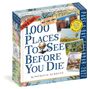"1,000 Places To See Before You Die" Kalender 2027. Fotos von Reiseorten, Globus-Illustration, inspiriert von Bestseller.