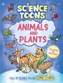 Der Titel lautet "Science Toons: Animals and Plants". Das Werk enthält viele Tiere, wie ein Känguru, Gepard und eine Schlange.