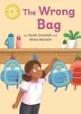 Titel: "The Wrong Bag". Autoren: Sarah Snashall und Mona Monash. Illustration: Mädchen wählt aus bunten Rucksäcken aus.