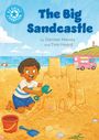 "The Big Sandcastle" von Damian Harvey und Tom Heard. Kind baut Sandburg, Meer im Hintergrund, Eiswagen rechts.