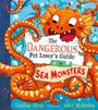 "The Dangerous Pet Lover’s Guide to Sea Monsters" steht auf einem Blatt, das von einem lächelnden, orangefarbenen Seeungeheuer gehalten wird.