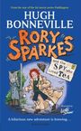 Titel: "Rory Sparkes and the Spy who Loved Tea". Illustration: Ein Junge mit rotem Haar und Hund in Trenchcoat.