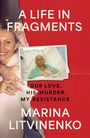 "A LIFE IN FRAGMENTS", darunter ein Foto eines kranken Mannes im Krankenhausbett. Links ein Paar, das lächelt.