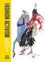 Titel: Fashion Activism. Darunter bunte Illustration von zwei stilisierten, modischen Figuren.