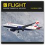 Carousel Calendar: Flight - Modern Commercial Airliners - Passagierflugzeuge 2026 - Wand-Kalender, KAL