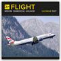Carousel Calendar: Flight - Modern Commercial Airliners - Passagierflugzeuge 2027 - Wand-Kalender, KAL